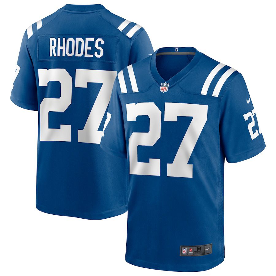 Men Indianapolis Colts 27 Xavier Rhodes Nike Royal Game NFL Jersey